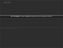 Tablet Screenshot of mdh.info